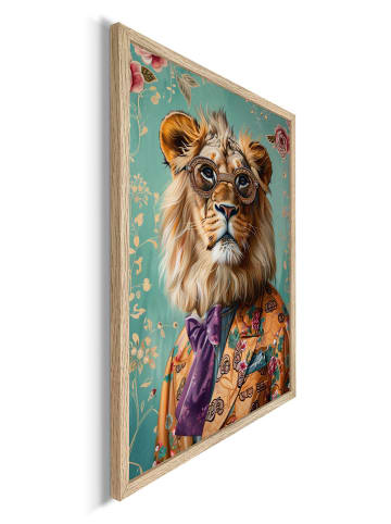 Orangewallz Gerahmter Kunstdruck "Dandy Lion Portrait"