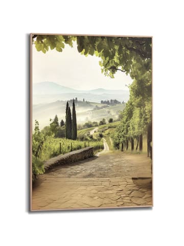 Orangewallz Ingelijste kunstdruk "Tuscan Path"