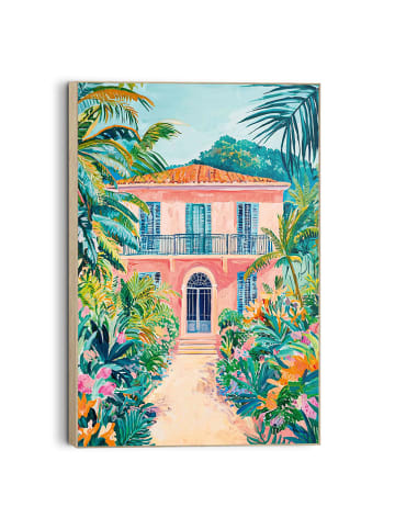 Orangewallz Druk artystyczny "Paradise Villa" w ramce