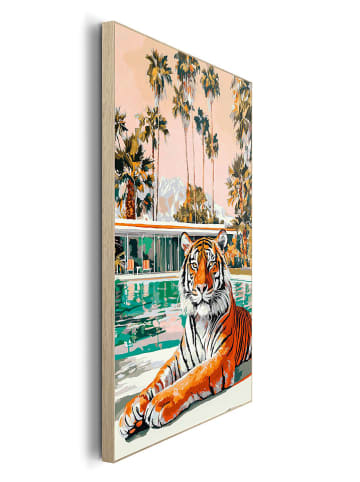 Orangewallz Druk artystyczny "Tropical Tiger" w ramce