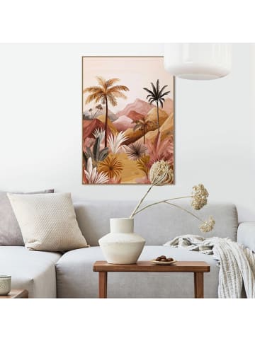 Orangewallz Druk artystyczny "Desert Palms" w ramce