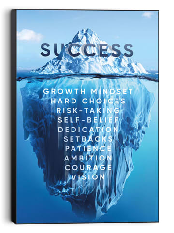 Orangewallz Ingelijste kunstdruk "Iceberg of Success"