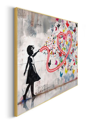 Orangewallz Druk artystyczny "Butterflies of Love" w ramce