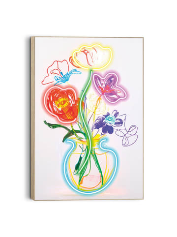 Orangewallz Druk artystyczny "Floral Glow" w ramce