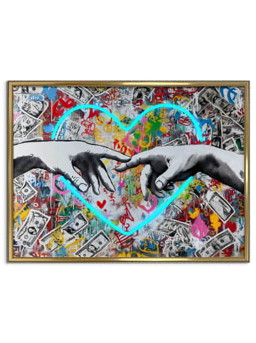 Orangewallz Druk artystyczny LED "Creation Hands"