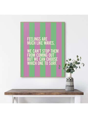 Orangewallz Gerahmter Kunstdruck ''Feelings Are Waves''