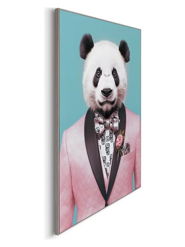 Orangewallz Druk artystyczny "Beau Tie Panda" w ramce