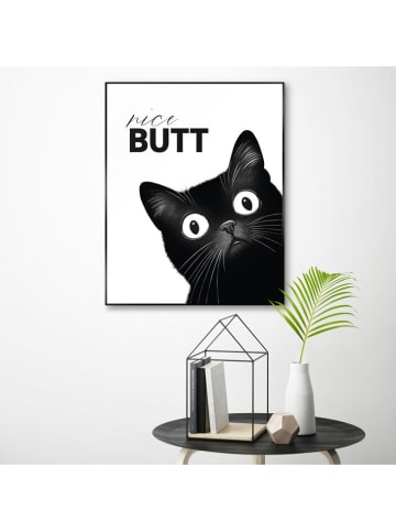Orangewallz Gerahmter Kunstdruck ''Nice Cat''