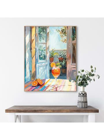 Orangewallz Druk artystyczny "Summer Vibes" w ramce