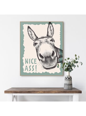 Orangewallz Druk artystyczny "Hello Nice" w ramce