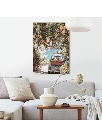 Orangewallz Druk artystyczny "Citrus View" w ramce