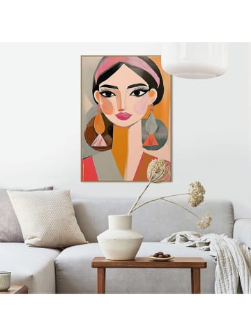 Orangewallz Gerahmter Kunstdruck "Coloured Girl"