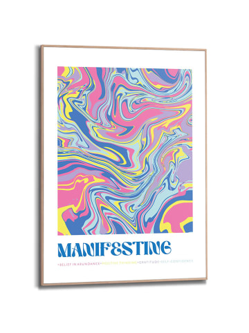 Orangewallz Gerahmter Kunstdruck "Happy Vibes"