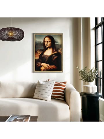 Orangewallz Gerahmter Kunstdruck "Mona Lisa - Smelly"