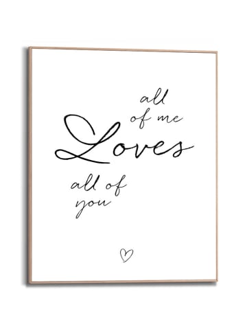 Orangewallz Druk artystyczny "All The Love" w ramce