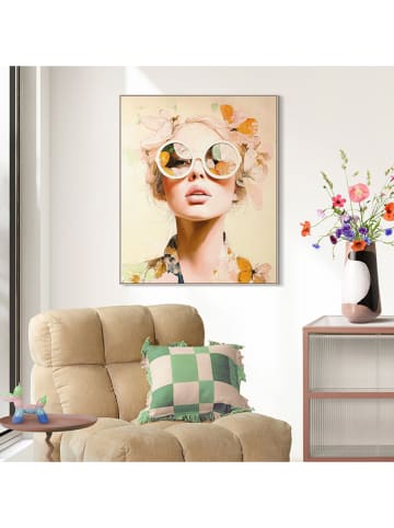 Orangewallz Gerahmter Leinwanddruck "Portrait Lady - Summer"