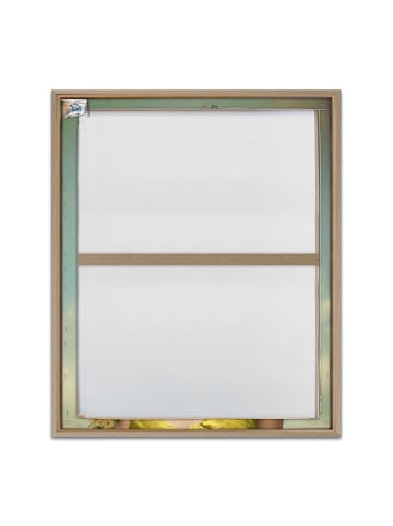 Orangewallz Ingelijste kunstdruk op canvas "Portrait Lady - Flora Fauna"