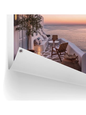 Orangewallz Outdoor-Kunstdruck " Mediterranean Sunset"