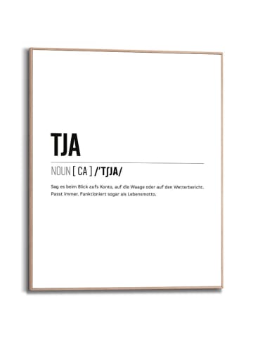 Orangewallz Gerahmter Kunstdruck "Tja"