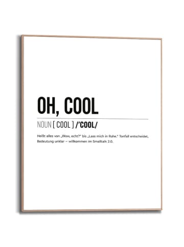 Orangewallz Gerahmter Kunstdruck "Oh Cool"