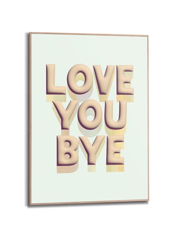 Orangewallz Ingelijste kunstdruk "Love You Bye"