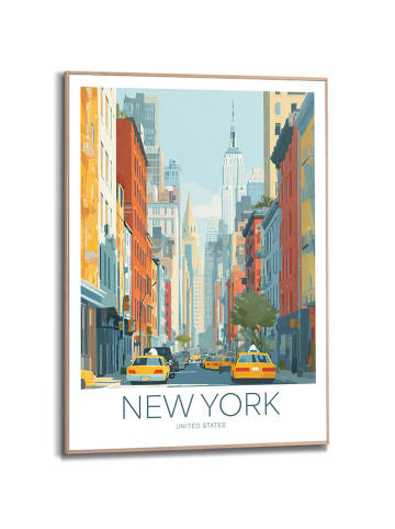 Orangewallz Druk artystyczny "Good Morning New York" w ramce