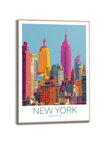 Orangewallz Gerahmter Kunstdruck "New York Goes Bold"