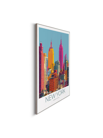 Orangewallz Druk artystyczny "New York Goes Bold" w ramce