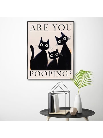 Orangewallz Gerahmter Kunstdruck "Kittens Looking"