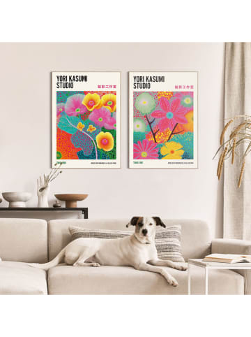 Orangewallz 2-delige set: ingelijste kunstdrukken "Kasumi Studio"