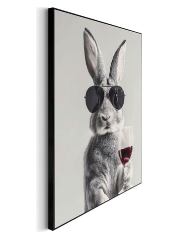 Orangewallz Gerahmter Kunstdruck ''Rabbit Pose''