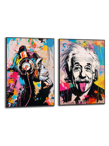 Orangewallz Druki artystyczne (2 szt.) "Streetart Set" w ramce