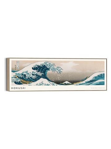 Orangewallz Gerahmter Leinwanddruck "Hokusai - The Great Wave"