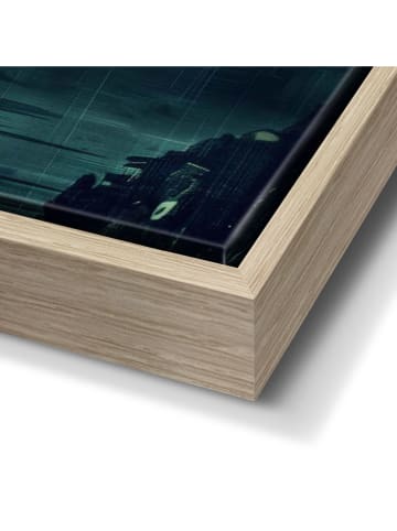 Orangewallz Druk "Cranes at Night" na płótnie w ramce