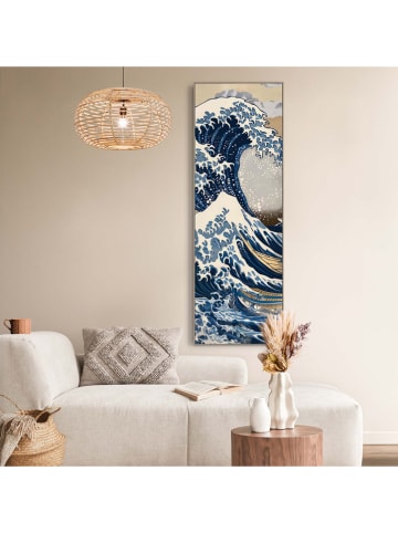 Orangewallz Gerahmter Leinwanddruck "The Great Wave"