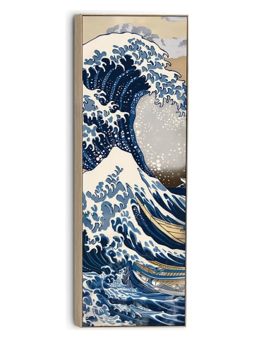 Orangewallz Gerahmter Leinwanddruck "The Great Wave"