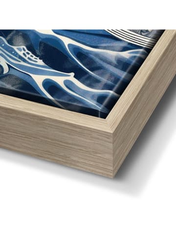 Orangewallz Gerahmter Leinwanddruck "The Great Wave"