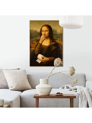 Orangewallz Druk artystyczny "Mona Lisa - smelly" w ramce