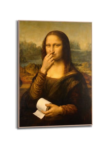 Orangewallz Druk artystyczny "Mona Lisa - smelly" w ramce