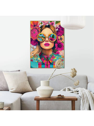 Orangewallz Ingelijste kunstdruk ''Round Glasses''