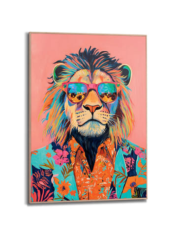 Orangewallz Druk artystyczny "Max Lion" w ramce