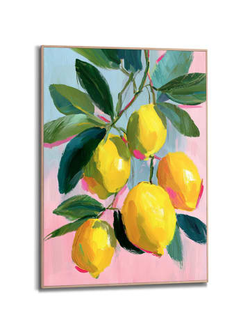 Orangewallz Druk artystyczny "Lemons" w ramce