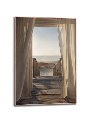 Orangewallz Druk artystyczny "Waving Curtains" w ramce