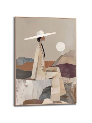 Orangewallz Gerahmter Kunstdruck ''Cowgirl Setting''