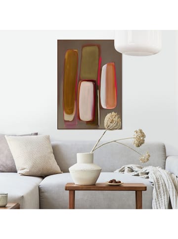 Orangewallz Ingelijste kunstdruk ''Green Abstract''