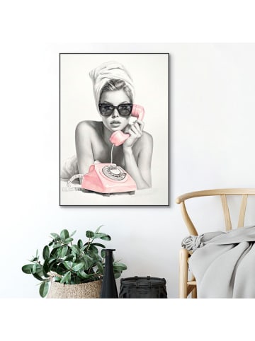 Orangewallz Ingelijste kunstdruk ''Who's Calling''