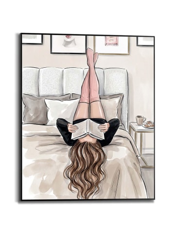 Orangewallz Gerahmter Kunstdruck ''Girl Readings''