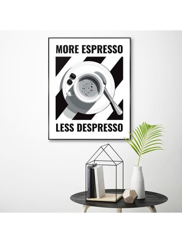 Orangewallz Druk artystyczny "More or Less" w ramce