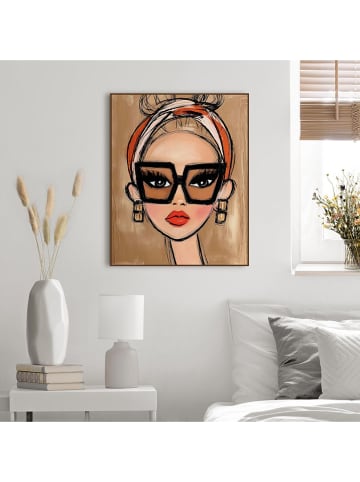 Orangewallz Gerahmter Kunstdruck ''Girl's Face''