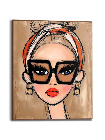 Orangewallz Gerahmter Kunstdruck ''Girl's Face''
